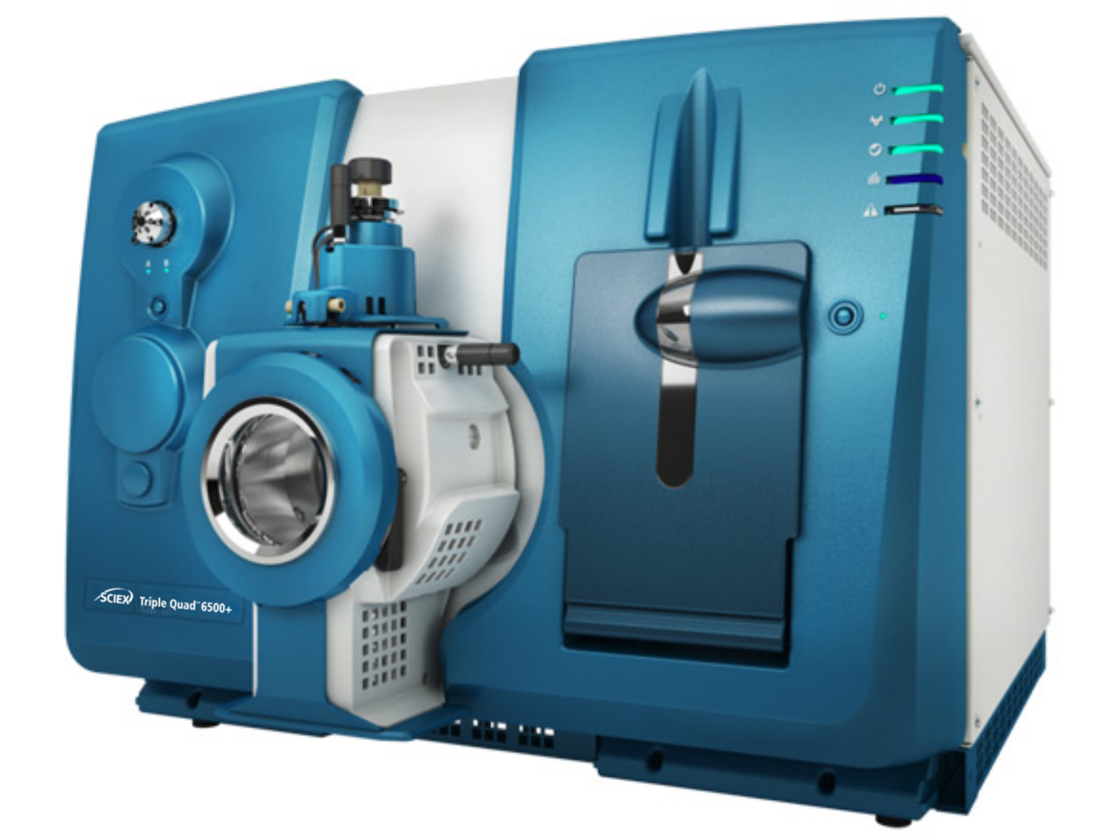 AB SCIEX Triple Quad 6500+ LC-MS/MS  ultra-sensitive, high-throughput triple quadrupole mass spectrometer for pharmaceutical, food safety, environmental, and clinical targeted quantitation.