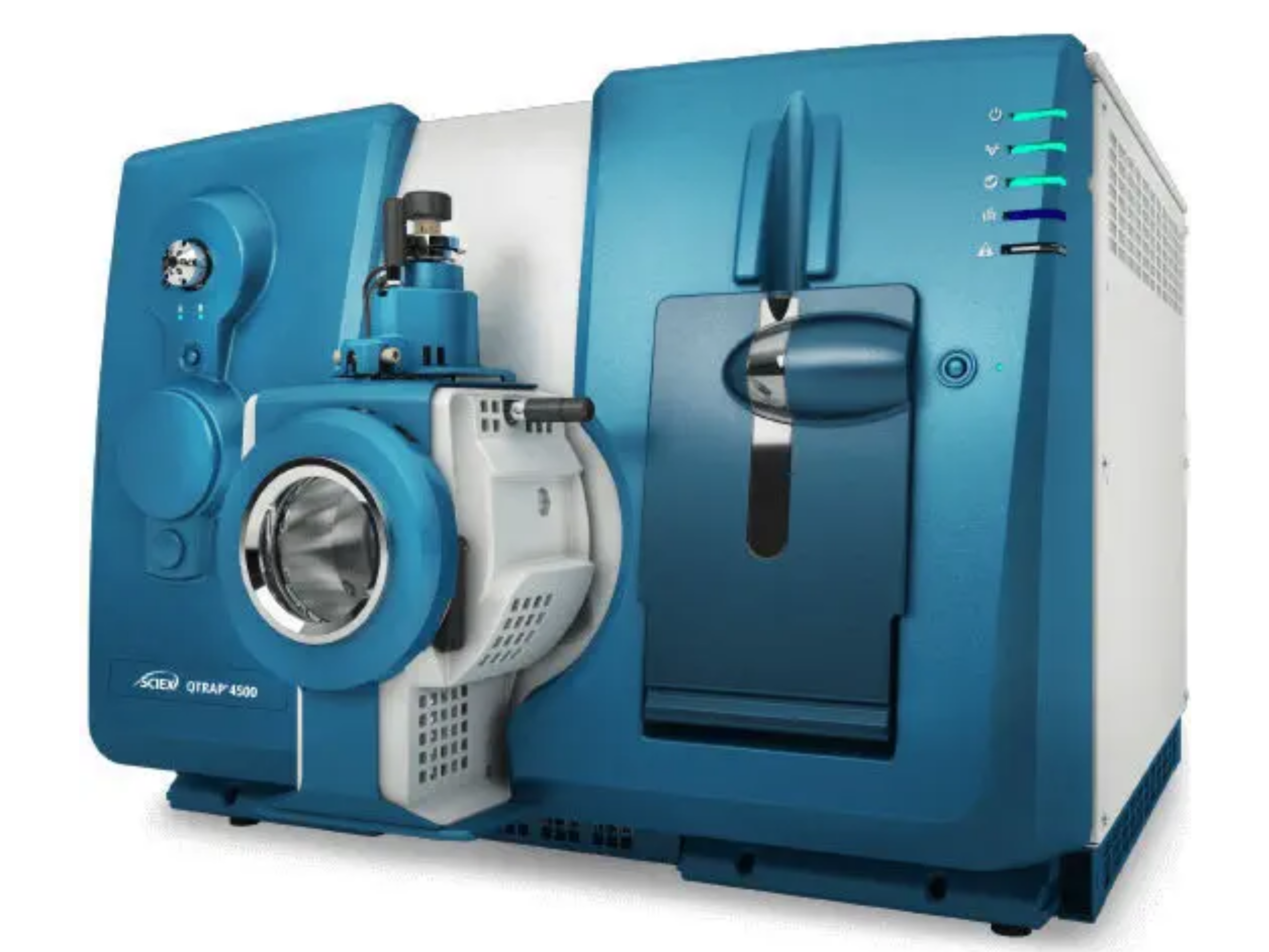 AB SCIEX QTRAP 4500 LC-MS/MS  hybrid triple quadrupole linear ion trap system for targeted quantitation and qualitative workflows in pharmaceutical, food safety, environmental, and clinical toxicology research.