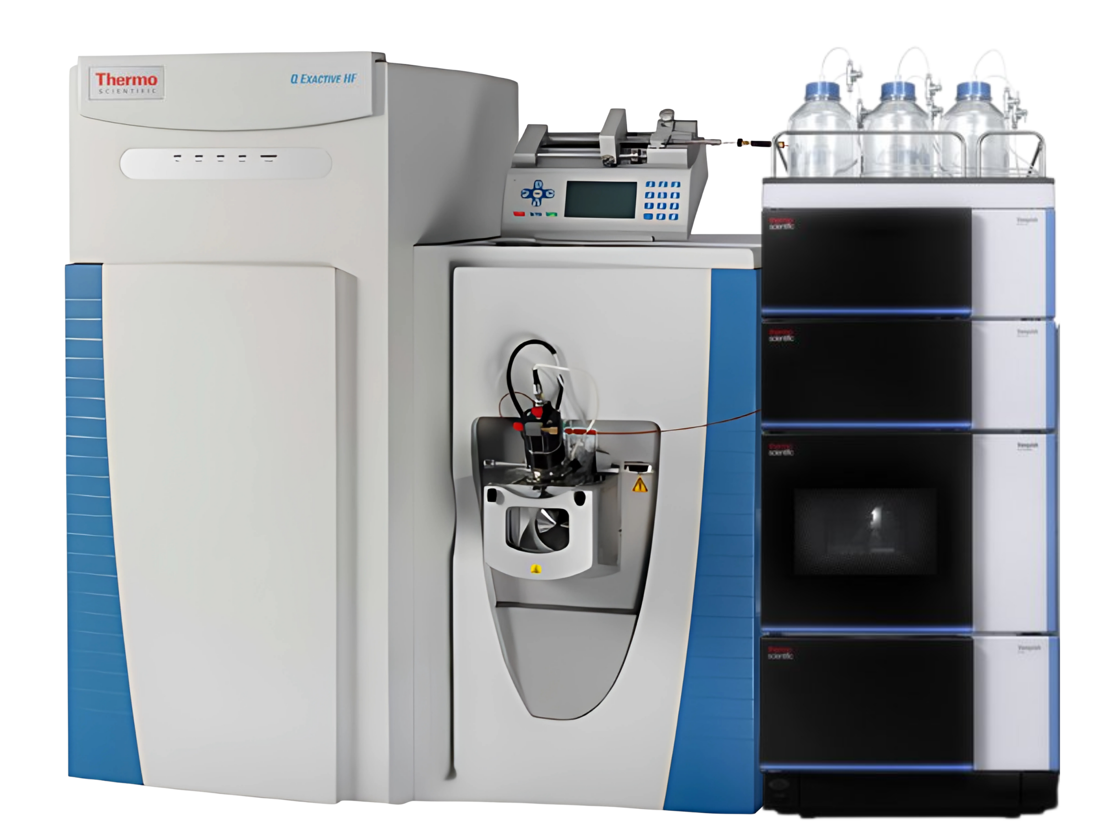Thermo Scientific Q Exactive HF Orbitrap Mass Spectrometer with Vanquish UHPLC High-speed high-resolution accurate-mass LC-MS/MS system for proteomics and metabolomics