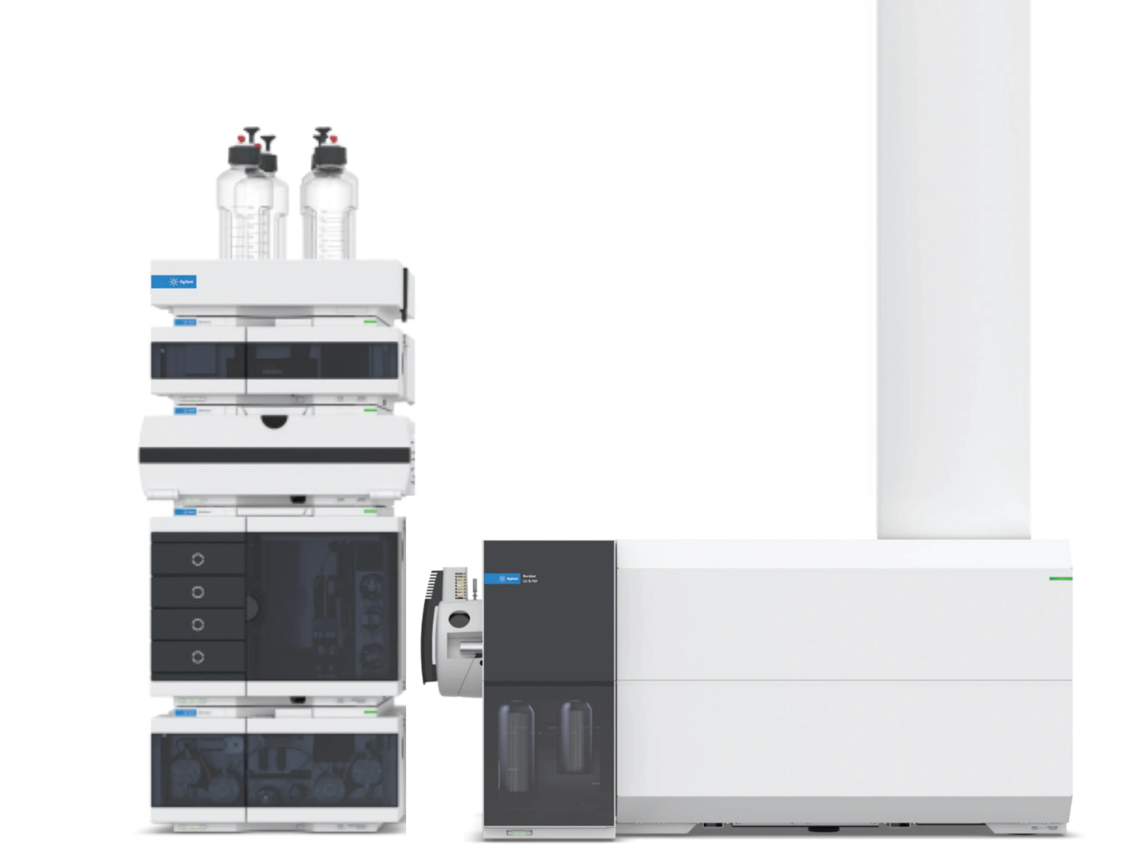 Agilent 1290 Bio-inert LC with Revident LC/Q-TOF  advanced UHPLC high-resolution accurate mass spectrometry system for biopharmaceutical, proteomics, metabolomics, and pharmaceutical applications