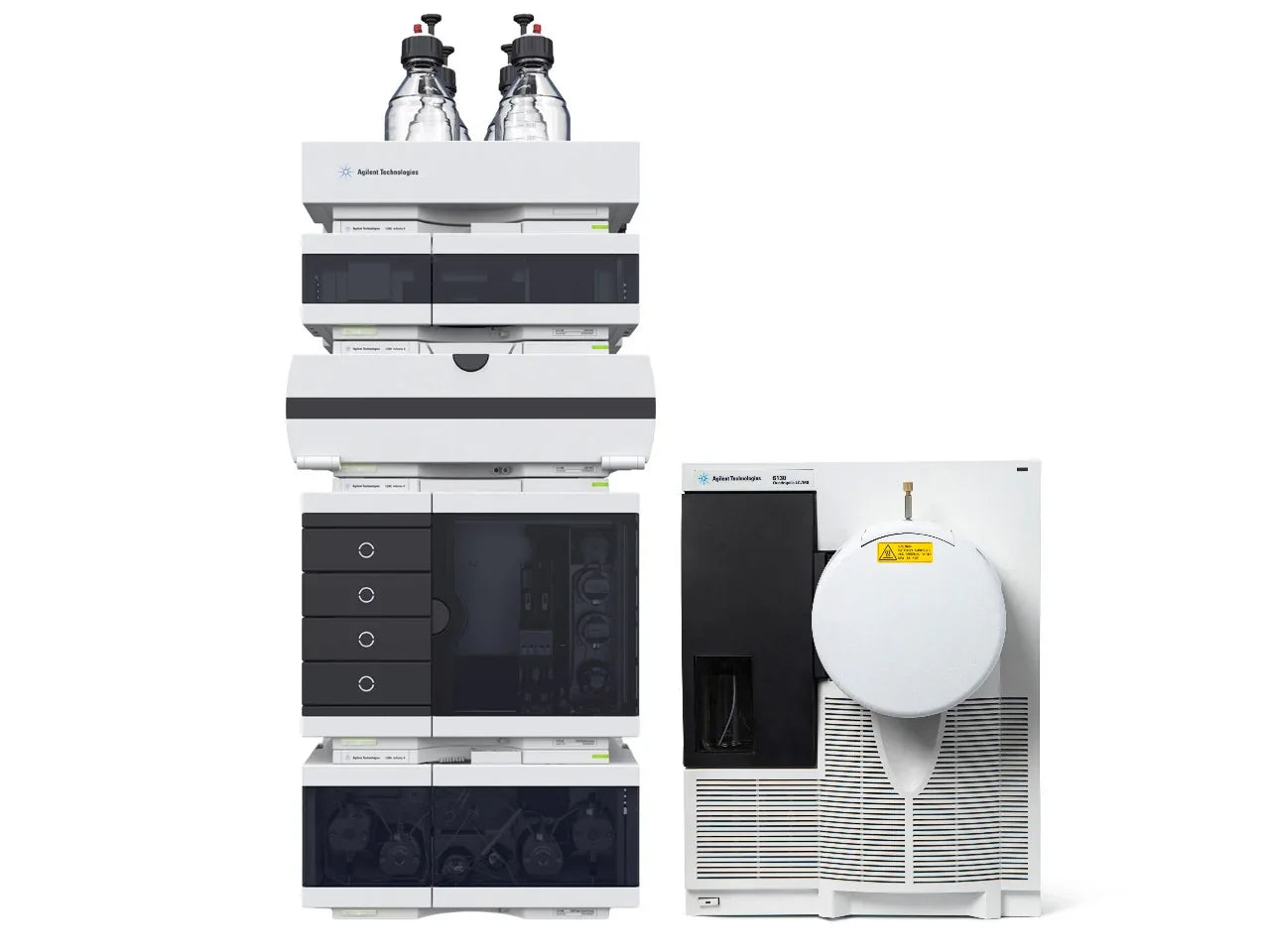 Agilent 6130B Single Quadrupole LC/MS with 1200 Infinity LC reliable, compact LC-MS system for pharmaceutical quality control, food safety testing, and environmental monitoring 