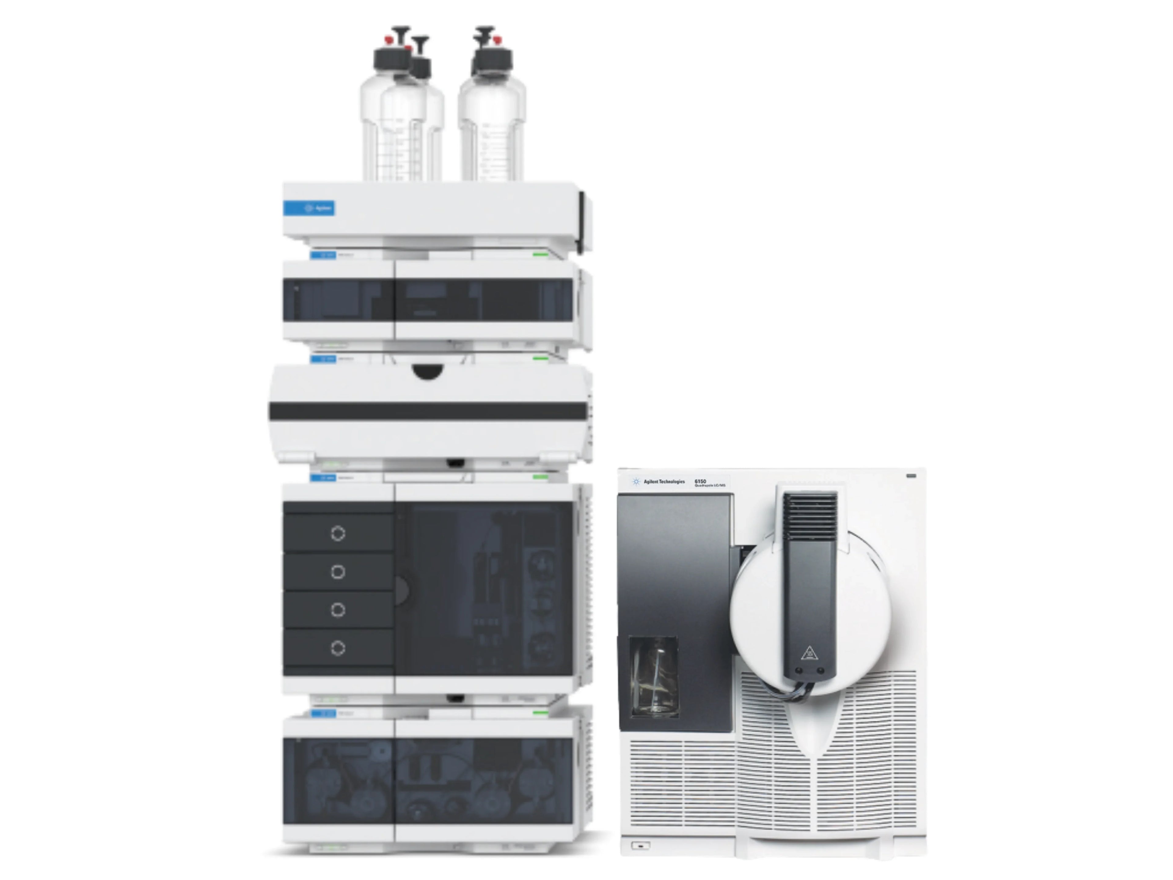 Agilent 6150 Single Quadrupole LC/MS with 1290 HPLC high-performance single quadrupole LC-MS system for pharmaceutical QC, food safety, environmental testing, and academic laboratories
