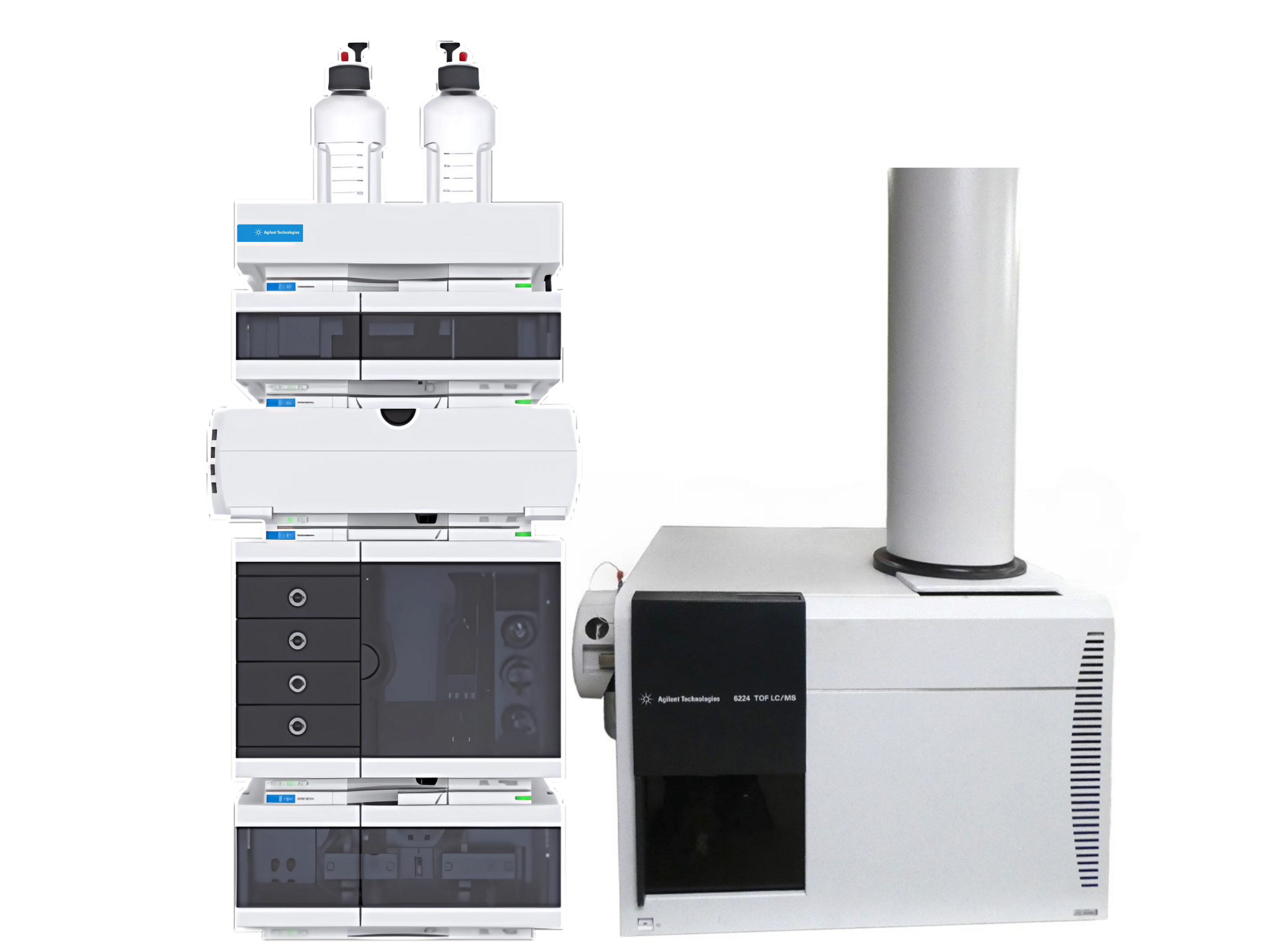 Agilent 6224 TOF LC/MS with 1260 Infinity II LC  versatile accurate-mass time-of-flight mass spectrometry system for pharmaceutical, proteomics, metabolomics, food safety, and environmental applications.