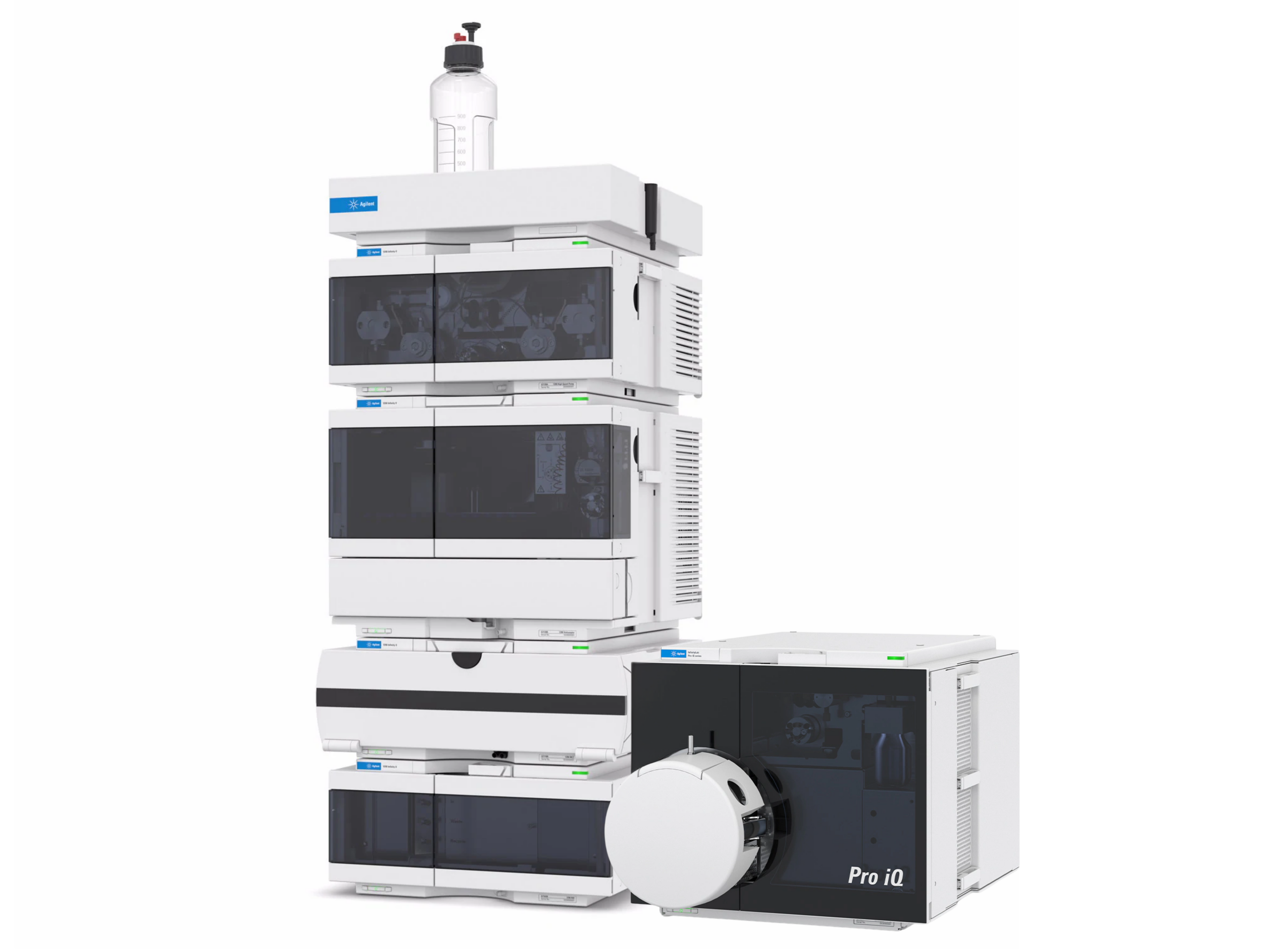 Agilent InfinityLab LC/MSD iQ with 1290 Infinity II UHPLC advanced single quadrupole LC-MS system for pharmaceutical R&D, food safety, environmental testing, and academic research