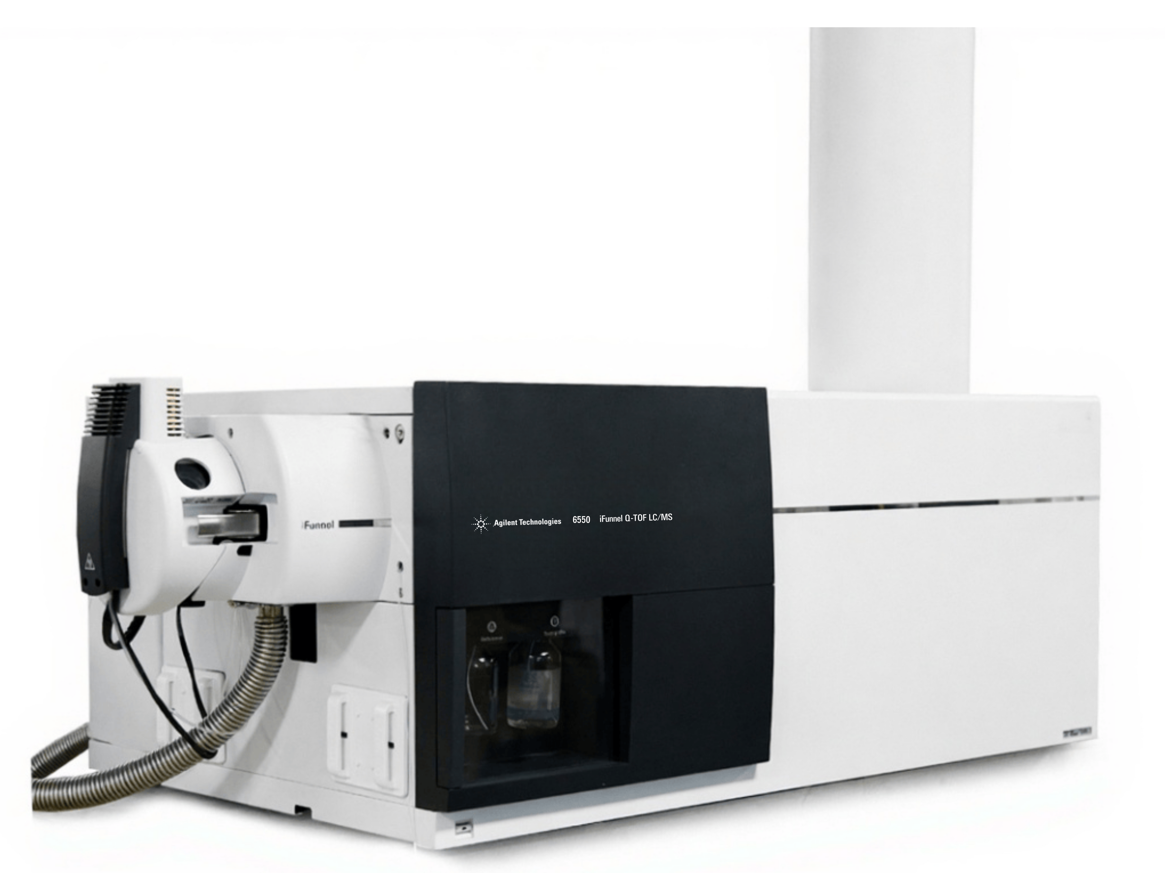 Agilent 6550 iFunnel Q-TOF LC/MS high-resolution accurate-mass quadrupole time-of-flight LC-MS with iFunnel technology for ultra-sensitive proteomics, pharmaceutical research, metabolomics, food safety, and environmental testing