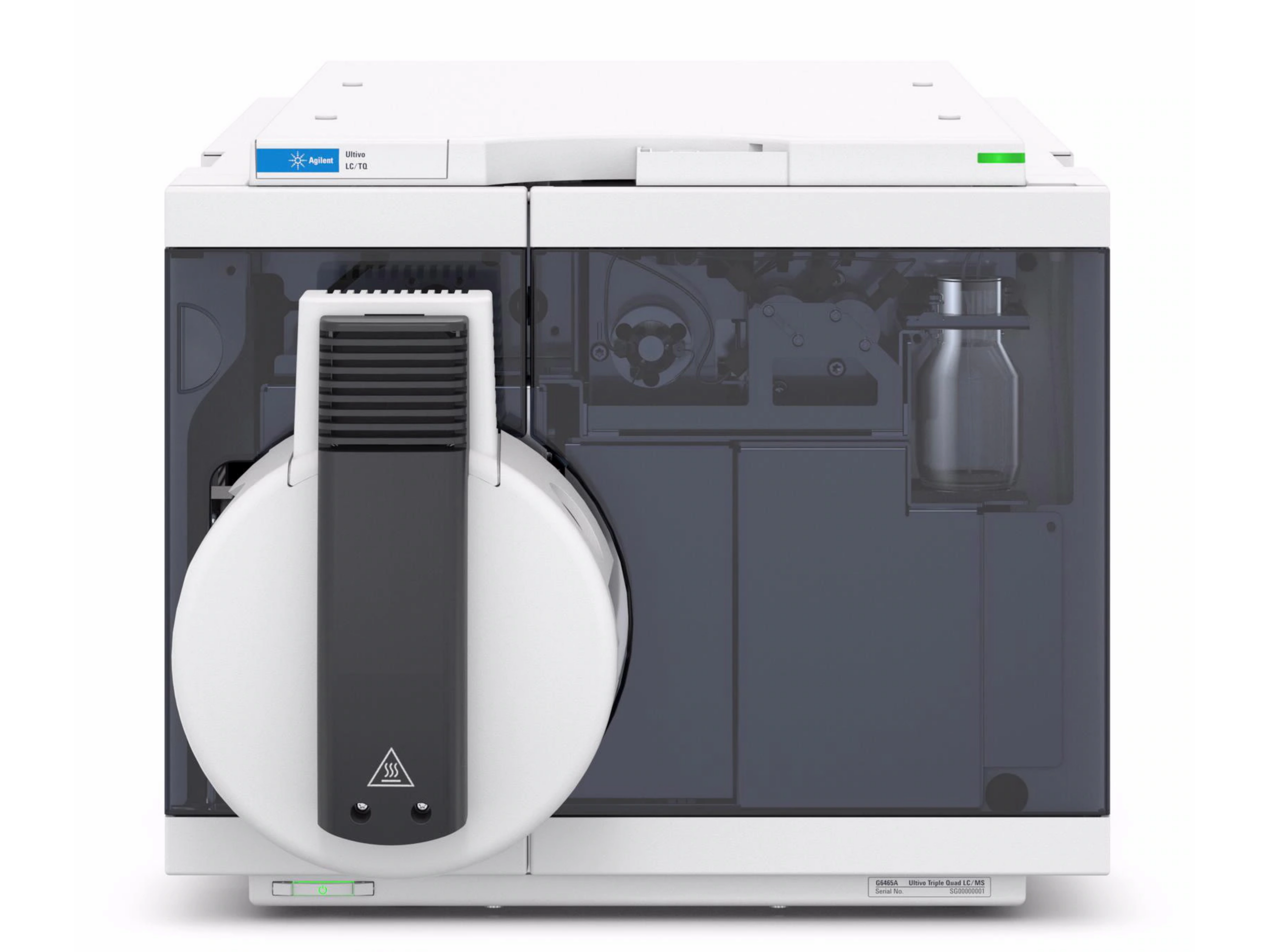 Agilent Ultivo Triple Quadrupole LC/MS System (G6465B)  compact, high-sensitivity LC-MS/MS instrument for targeted quantitation in pharmaceuticals, food safety, environmental analysis, forensics, and clinical research.