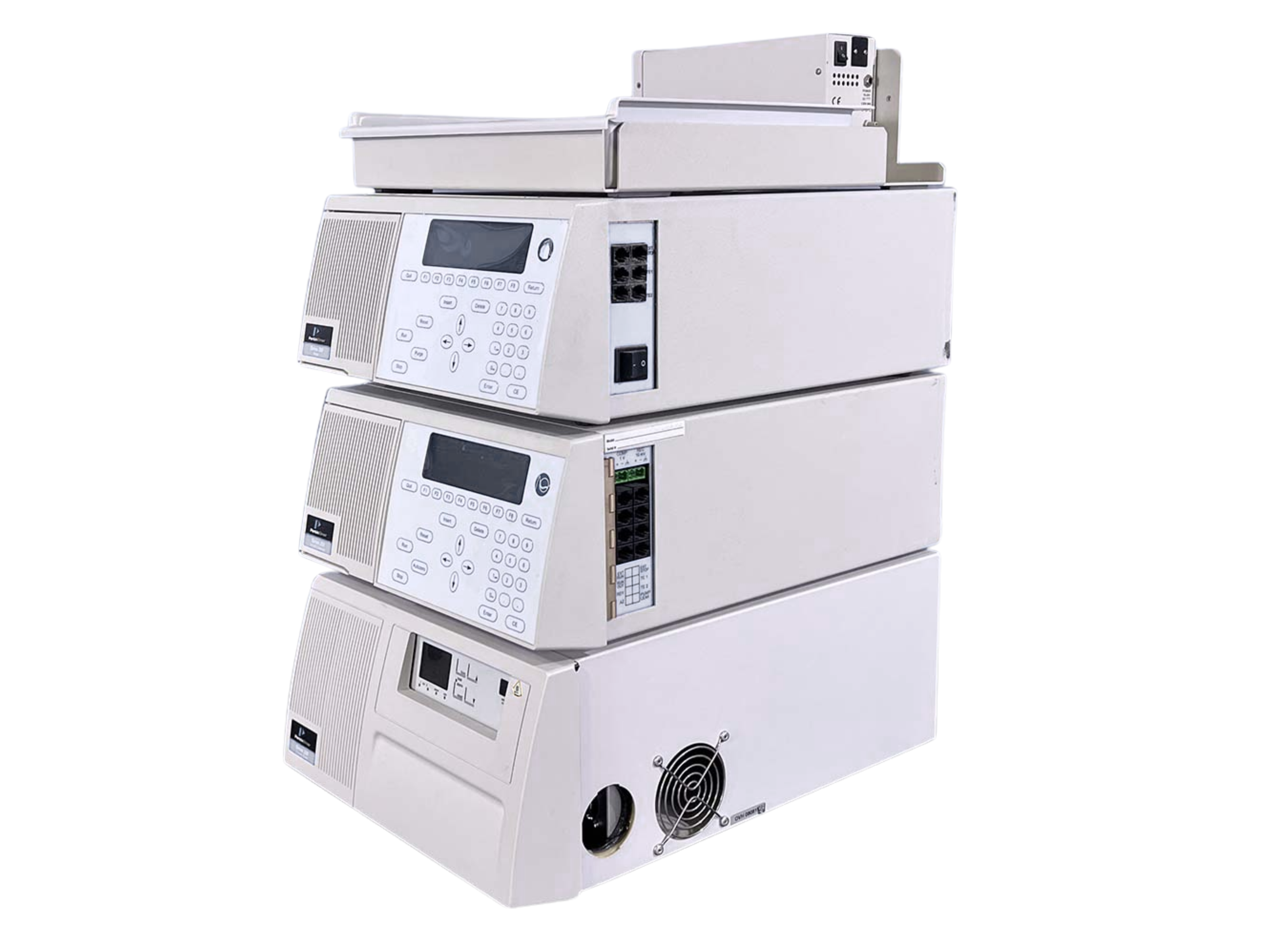 PerkinElmer 200 Series HPLC System with UV/Vis Detector  modular high-performance liquid chromatography system for pharmaceutical QC, food safety, environmental testing, and academic research laboratories.