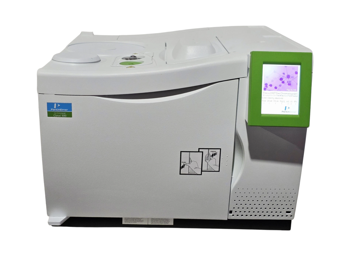 PerkinElmer Clarus 690 Gas Chromatography System High-performance flagship GC with dual-channel design, advanced injectors and detectors, electronic flow control, autosampler compatibility, and MS integration for environmental, food, pharma, petrochemical, forensic, and industrial applications.