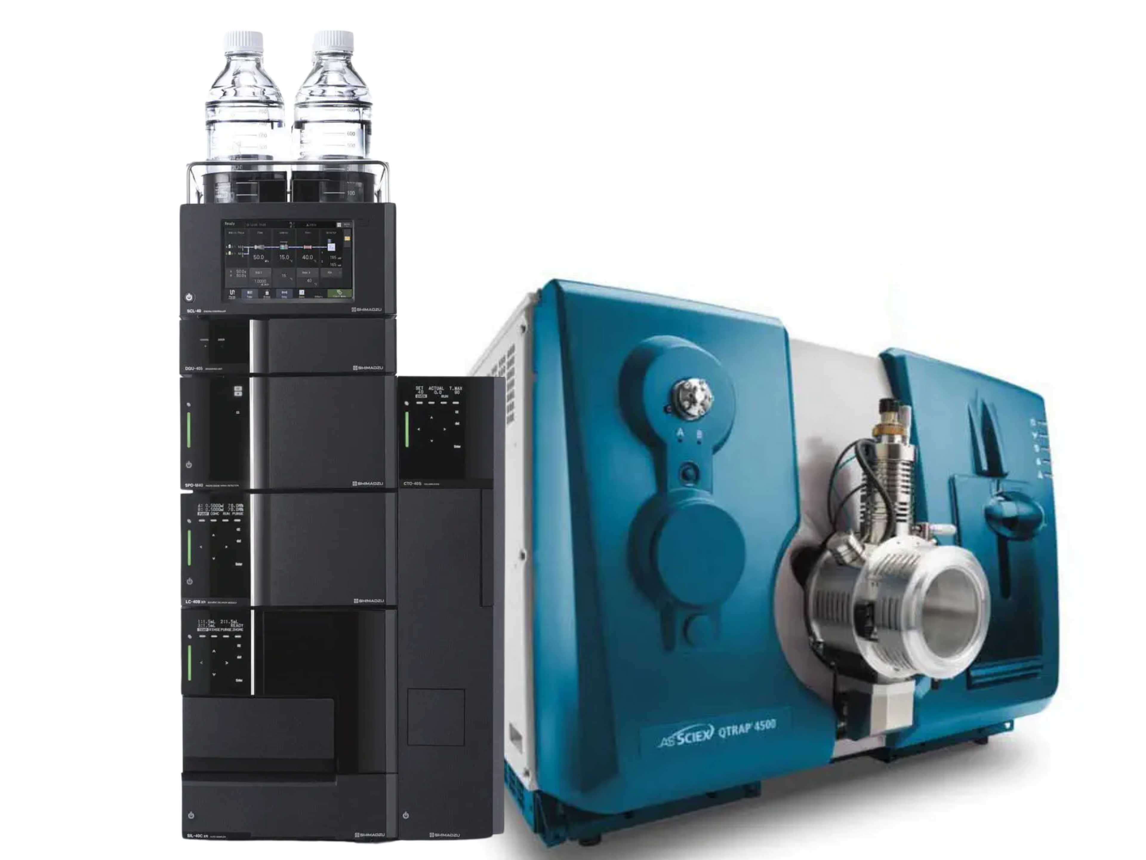 SCIEX QTRAP 4500 LC-MS/MS with Shimadzu Nexera UHPLC  hybrid triple quadrupole linear ion trap UHPLC-MS/MS system for high-sensitivity quantitation and structural elucidation in pharmaceutical, food safety, environmental, and clinical toxicology workflows.