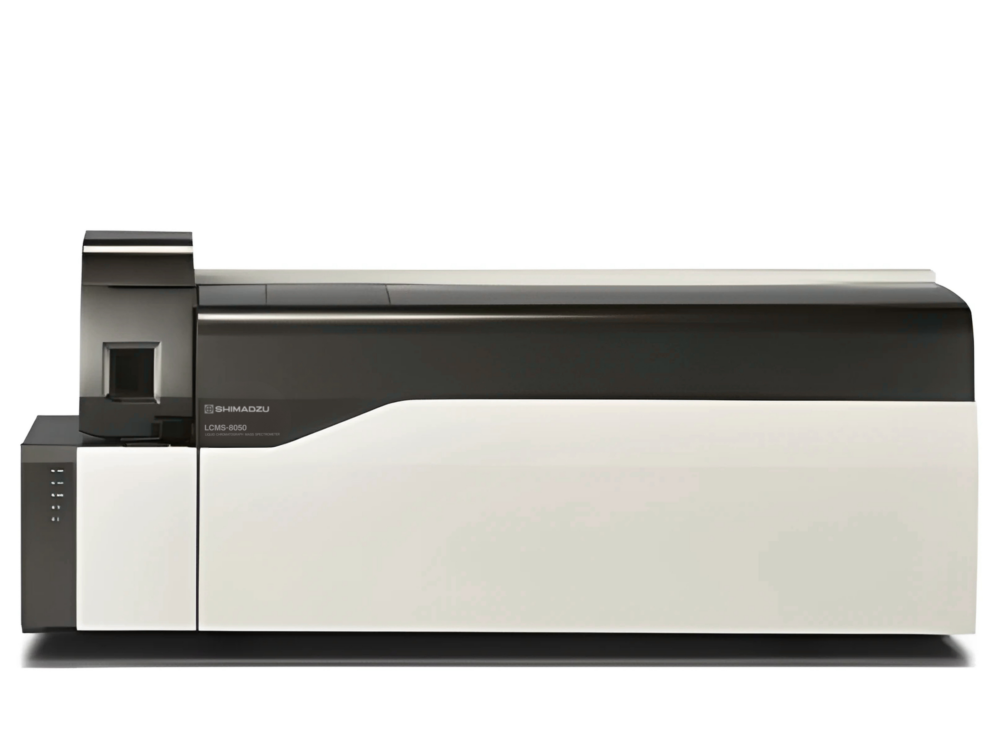Shimadzu LCMS-8050 Triple Quadrupole LC/MS  high-sensitivity mass spectrometer with femtogram-level detection and ultra-fast quantitative performance for pharmaceutical, food safety, environmental, forensic, and clinical research applications.
