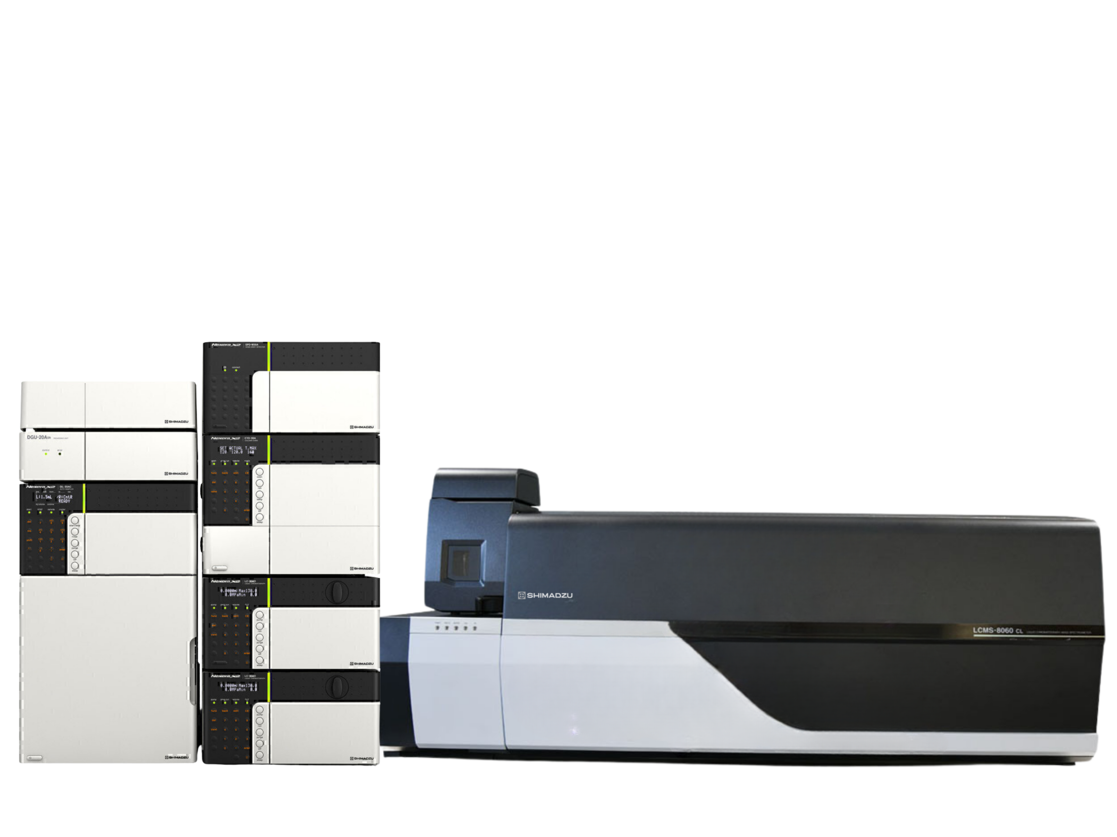 Shimadzu LCMS-8060 Triple Quadrupole LC/MS with Nexera X2 UHPLC  ultra-sensitive, high-performance UHPLC-MS/MS system for pharmaceutical, food safety, environmental, forensic, and clinical applications.