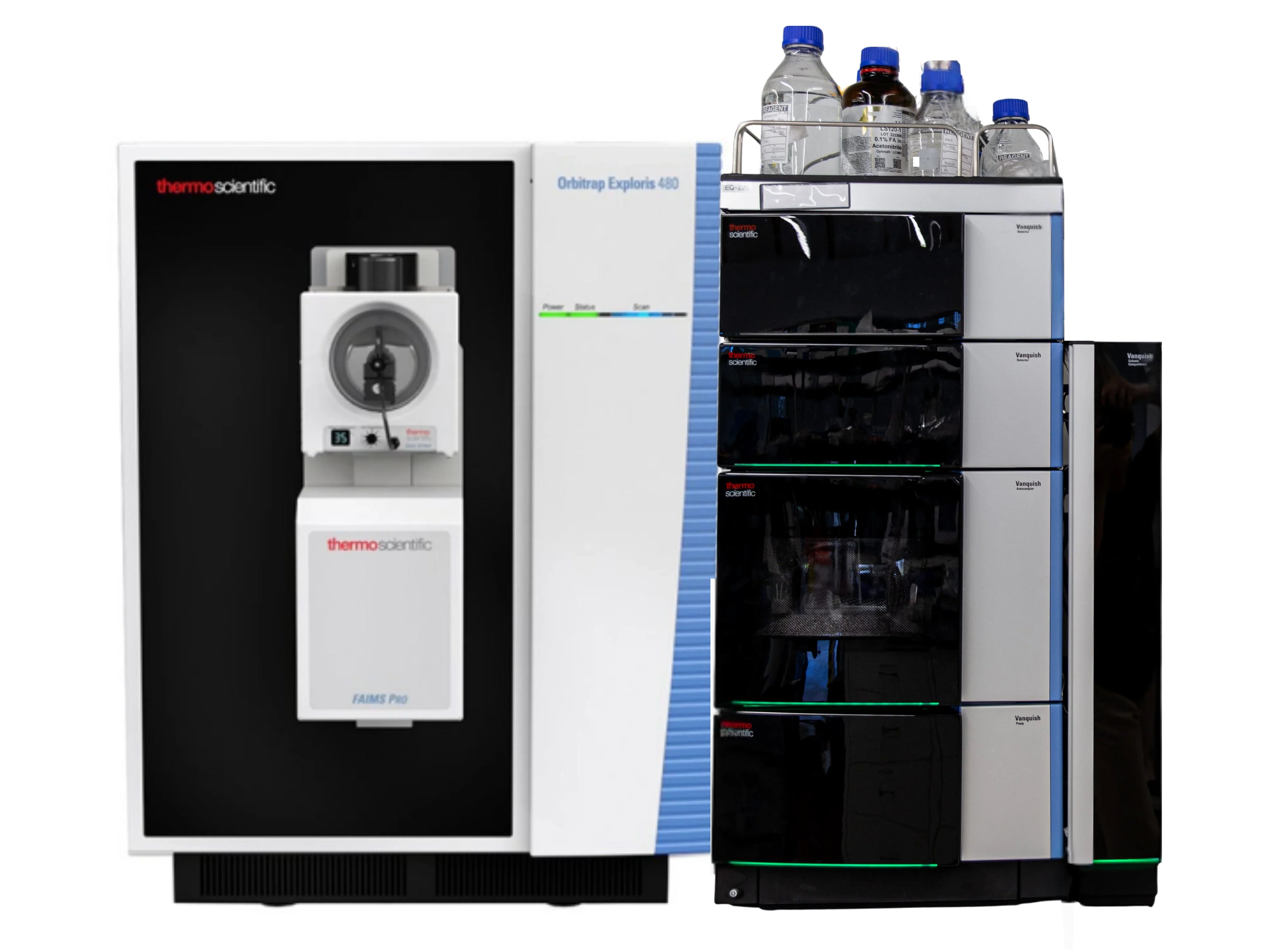 Thermo Scientific Orbitrap Exploris 480 LC-MS/MS with Vanquish UHPLC ultra-high-resolution mass spectrometer for quantitative proteomics, metabolomics, and pharmaceutical research