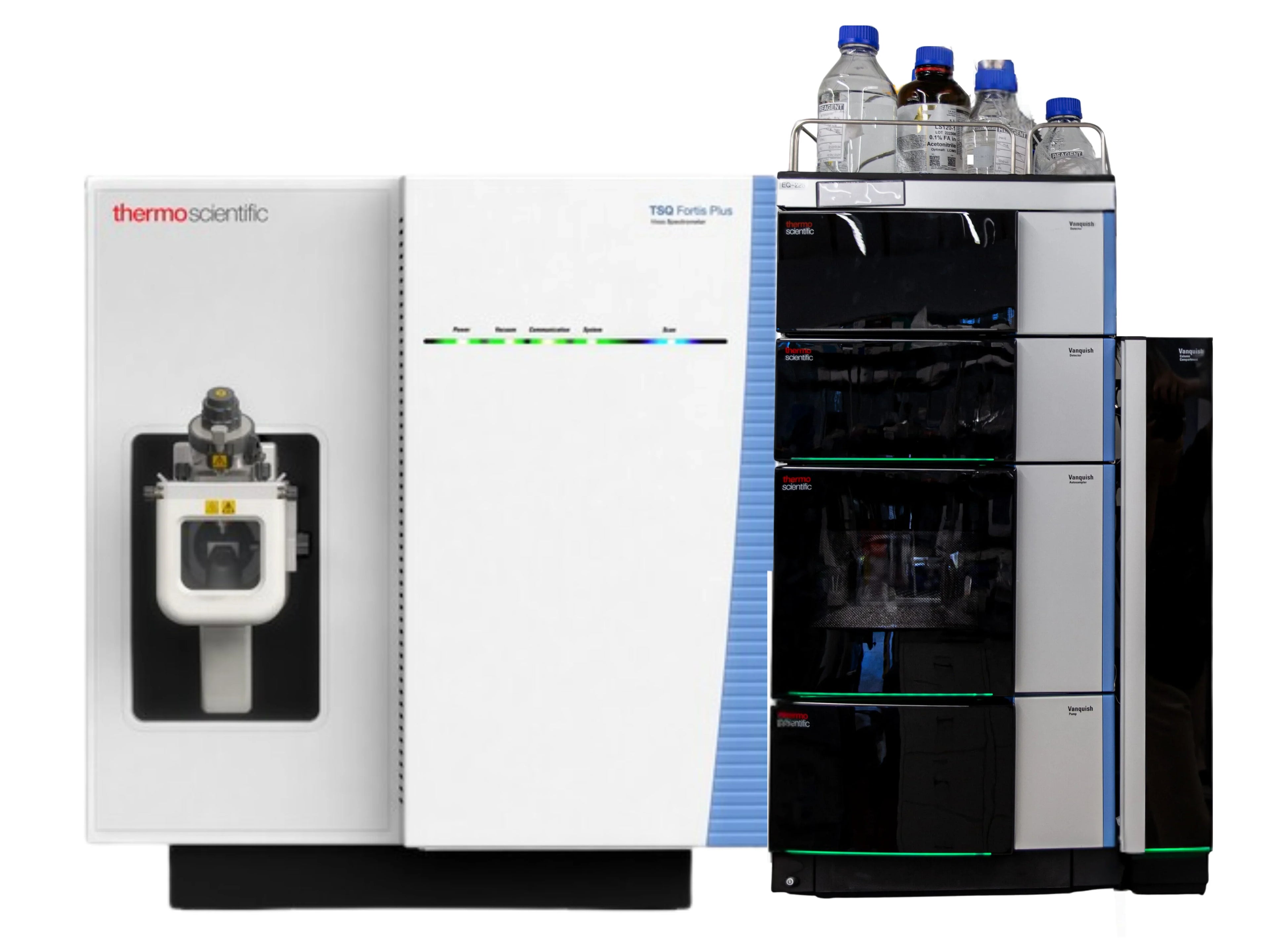 Thermo Scientific TSQ Fortis Plus Triple Quadrupole LC-MS/MS with Vanquish UHPLC high-sensitivity LC-MS system for routine pharmaceutical, food safety, and environmental quantitation