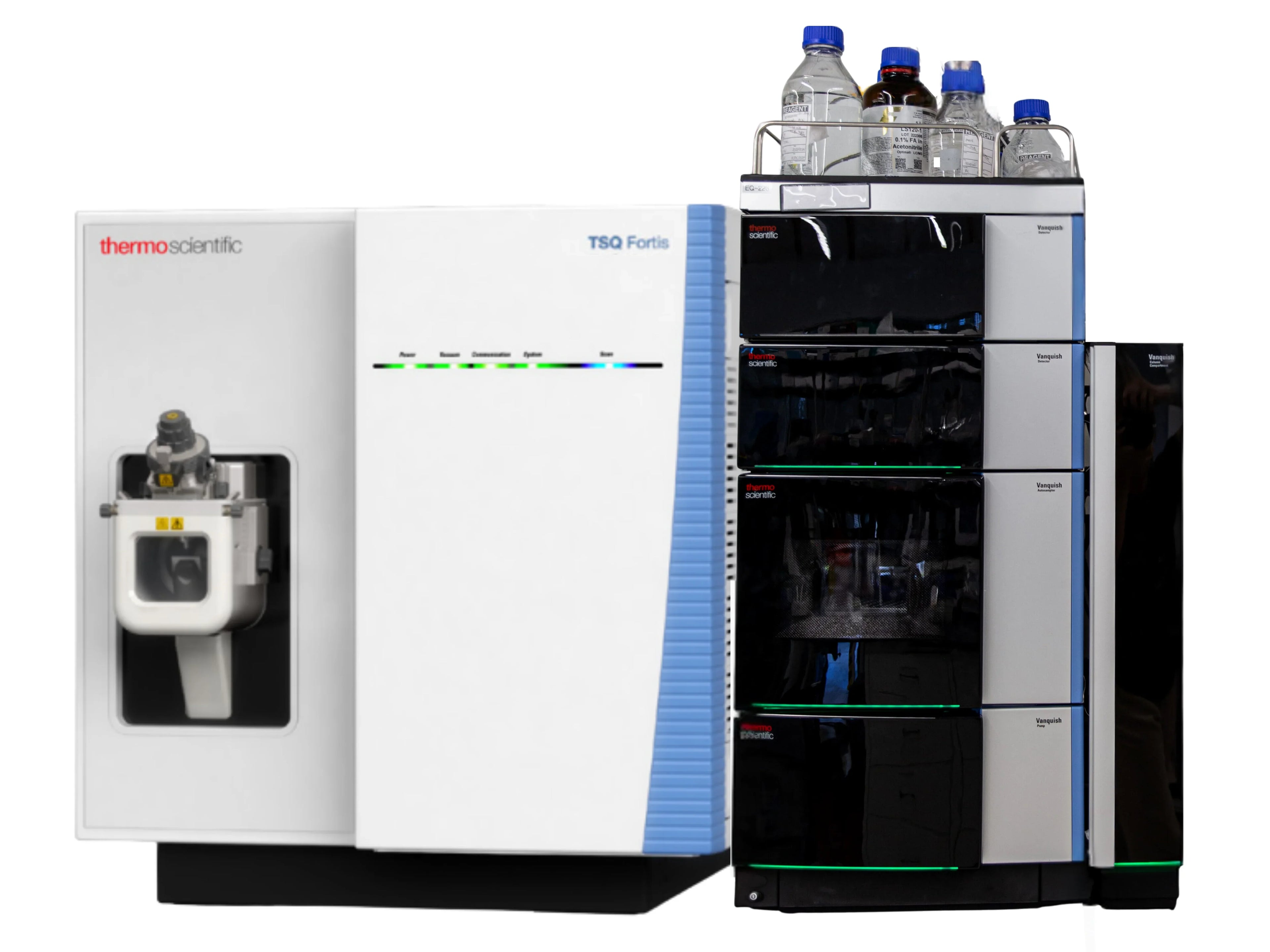 Thermo Scientific TSQ Fortis Triple Quadrupole LC-MS/MS with Vanquish UHPLC reliable quantitative mass spectrometer for routine pharmaceutical, food safety, and environmental analysis