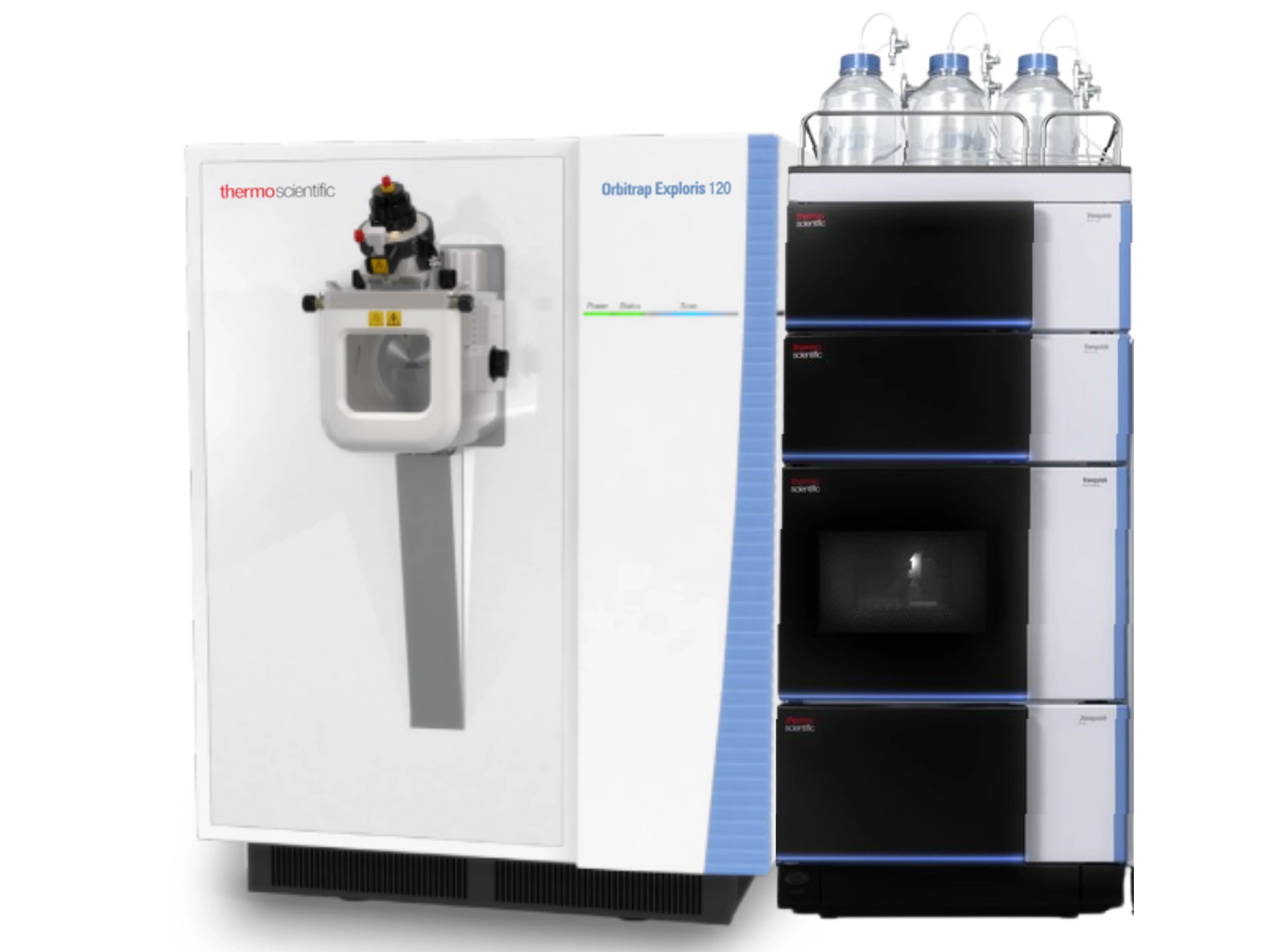 Thermo Scientific Orbitrap Exploris 120 LC-MS/MS with Vanquish UHPLC High-resolution accurate-mass system for routine proteomics, metabolomics, and biopharma applications