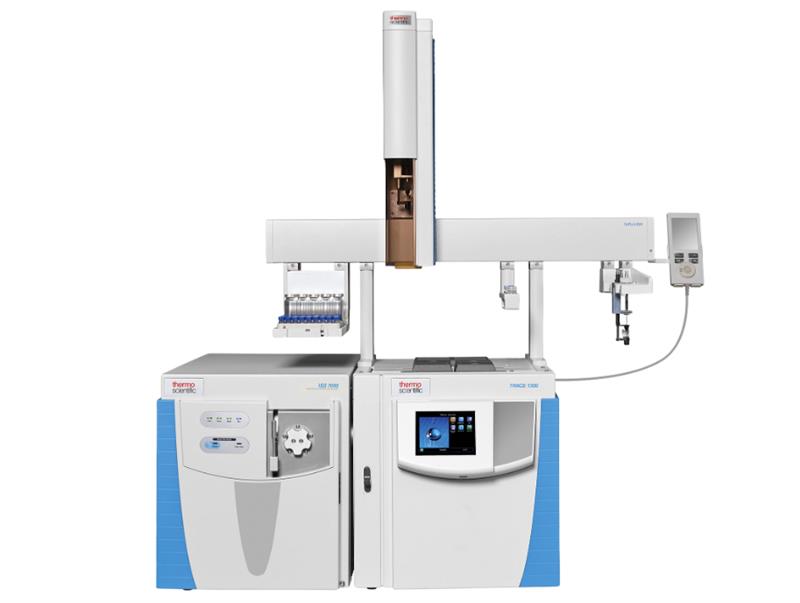 Thermo Scientific TRACE 1300 Gas Chromatograph with ISQ 7000 Single Quadrupole GC-MS and TriPlus RSH Autosampler, advanced GC-MS platform for environmental testing, food safety analysis, pharmaceutical research, forensic toxicology, and industrial chemical applications.
