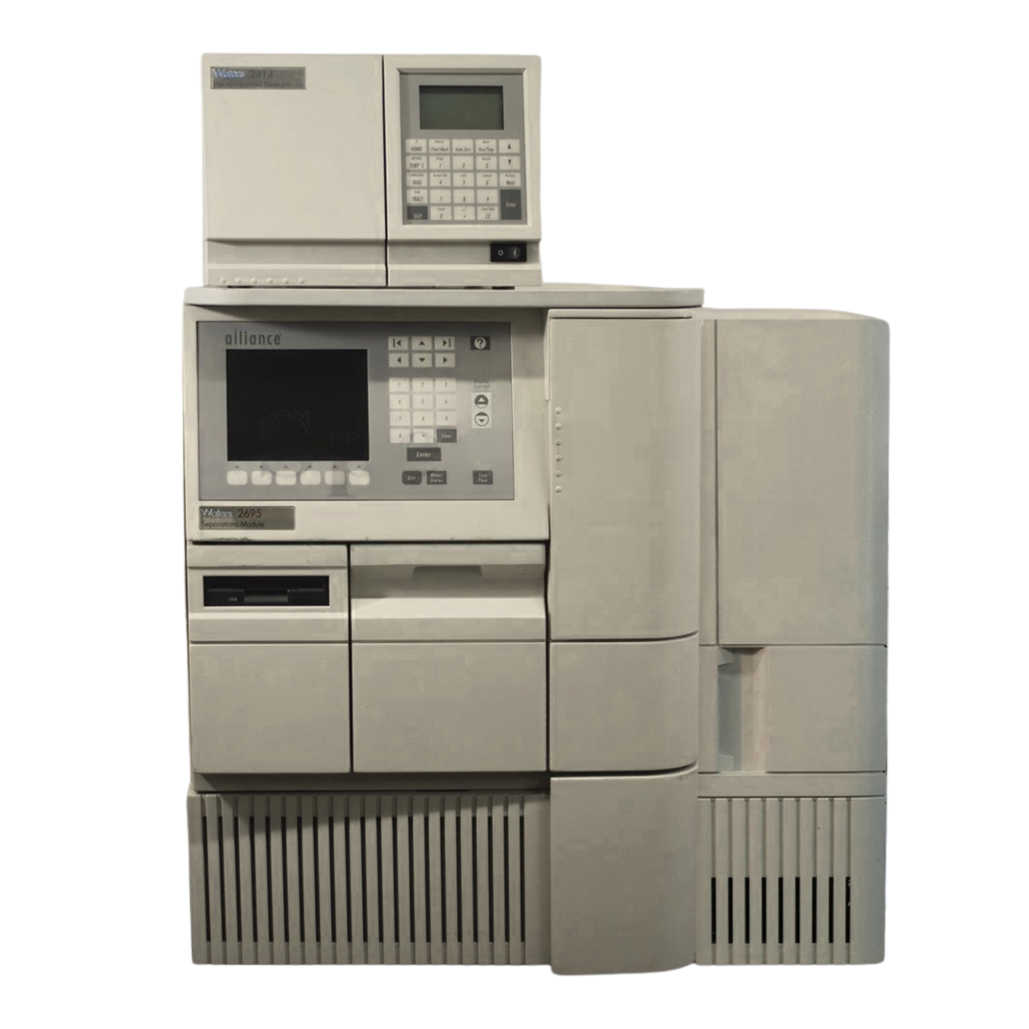 Waters Alliance GPC/SEC System high-resolution gel permeation chromatography system for polymer molecular weight distribution and size exclusion analysis in QA/QC and research laboratories.