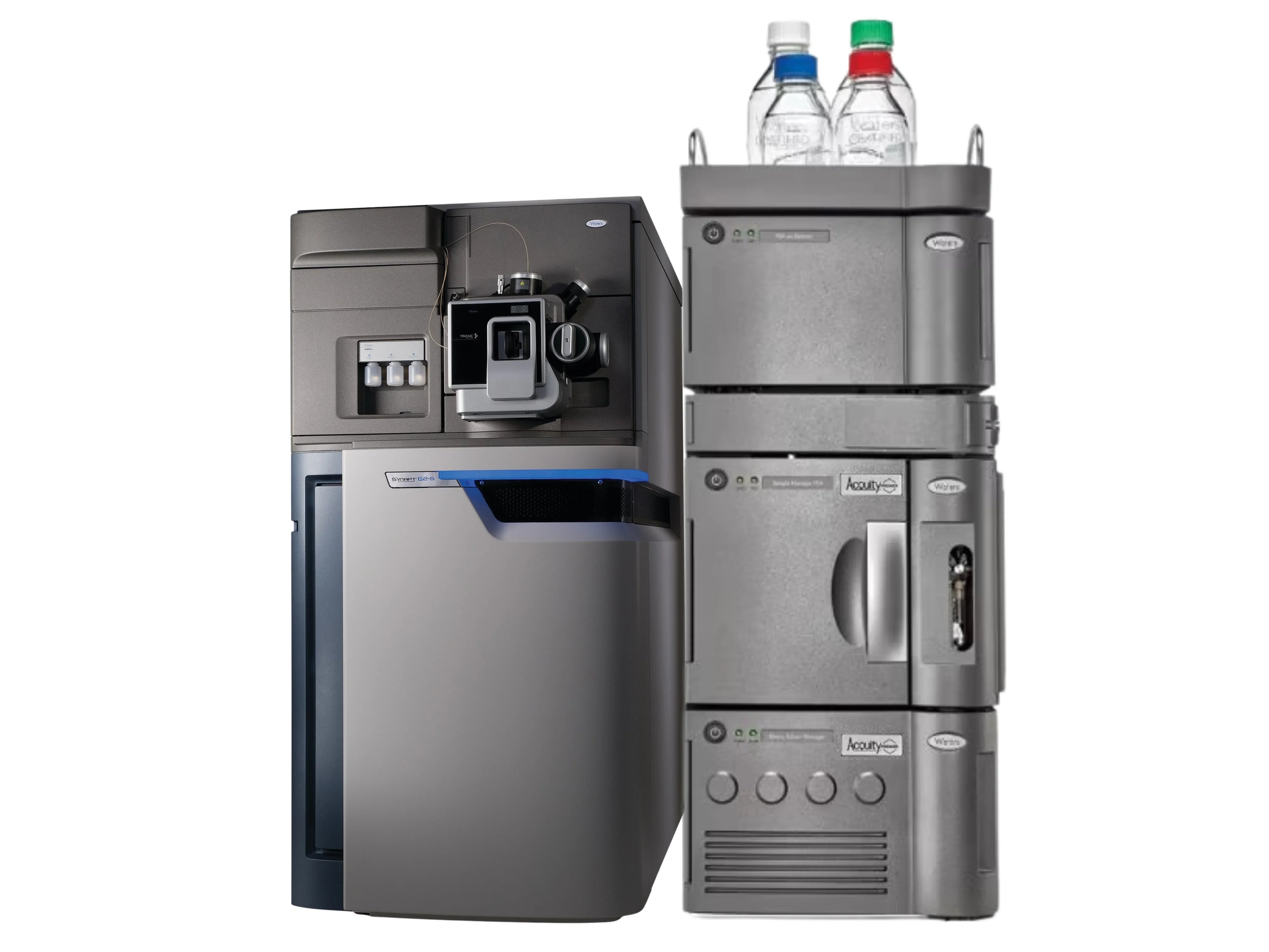 Waters SYNAPT G2-Si Q-TOF LC-MS/MS with ACQUITY UPLC high-resolution hybrid quadrupole time-of-flight mass spectrometry system for proteomics, metabolomics, pharmaceutical, and biopharmaceutical applications