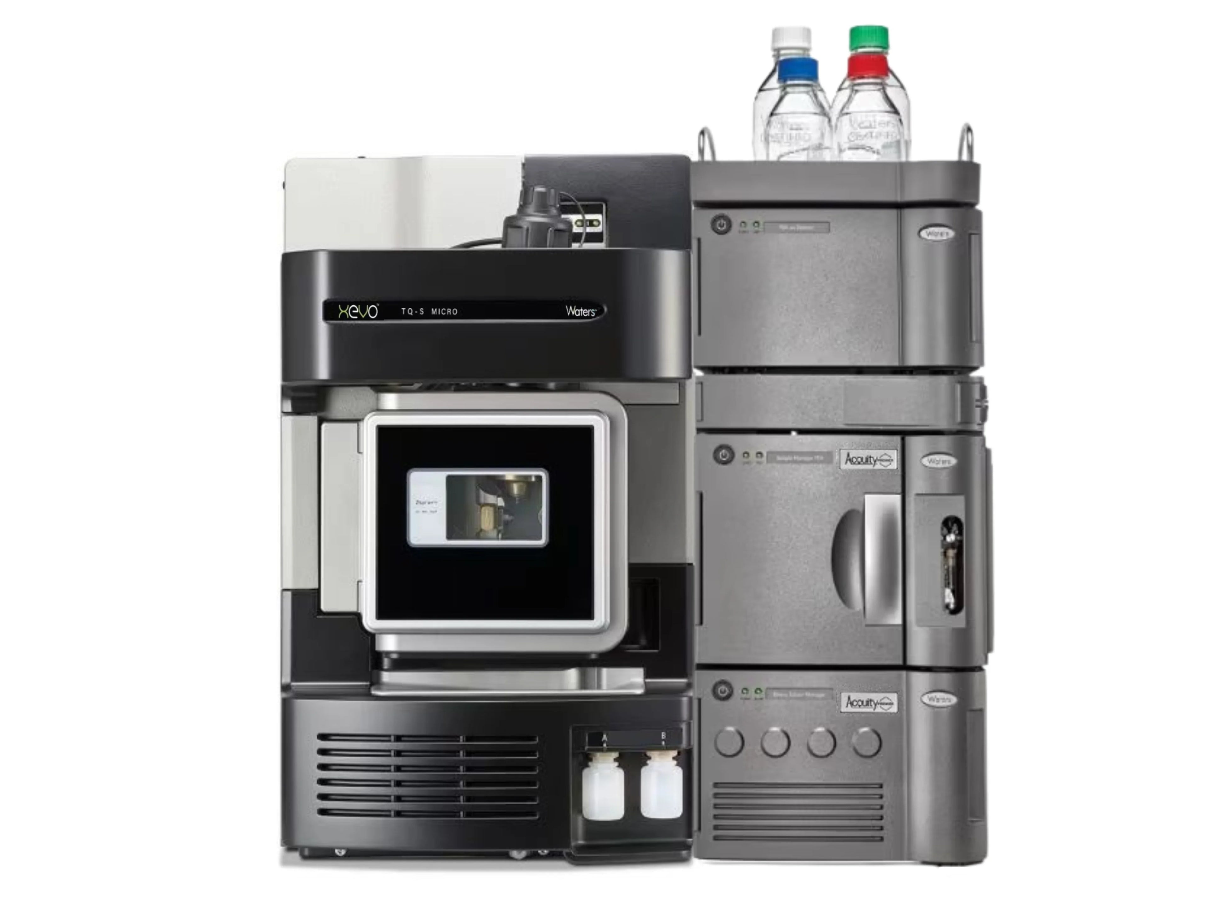 Waters Xevo TQ-S micro Triple Quadrupole LC-MS/MS with ACQUITY UPLC compact high-sensitivity quantitative mass spectrometry system for pharmaceutical, food safety, environmental, forensic, and bioanalytical applications