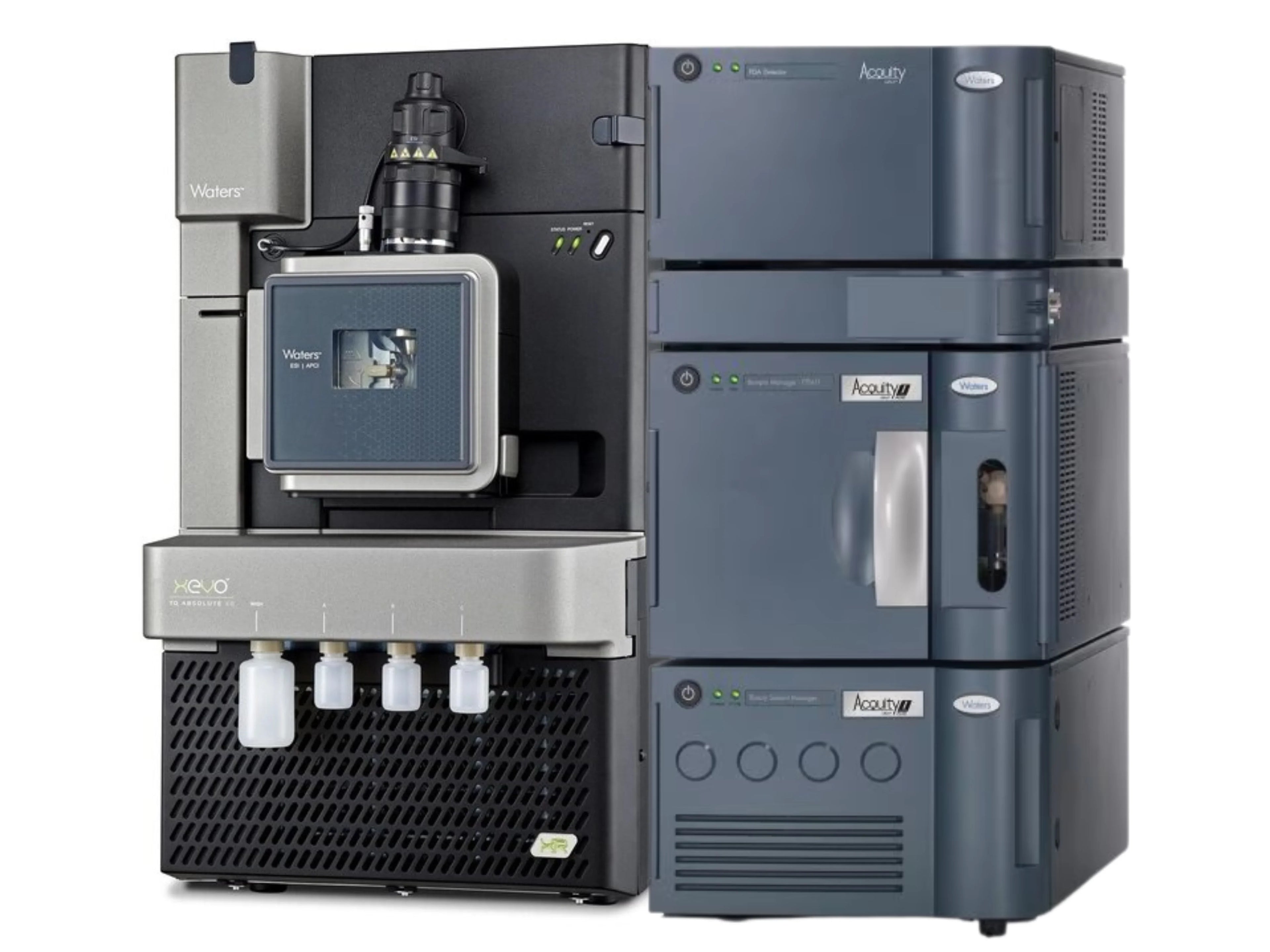 Waters Xevo TQ Absolute Triple Quadrupole LC-MS/MS with ACQUITY Premier UPLC advanced ultra-sensitive quantitative mass spectrometry system for pharmaceutical, bioanalytical, food safety, environmental, and forensic applications