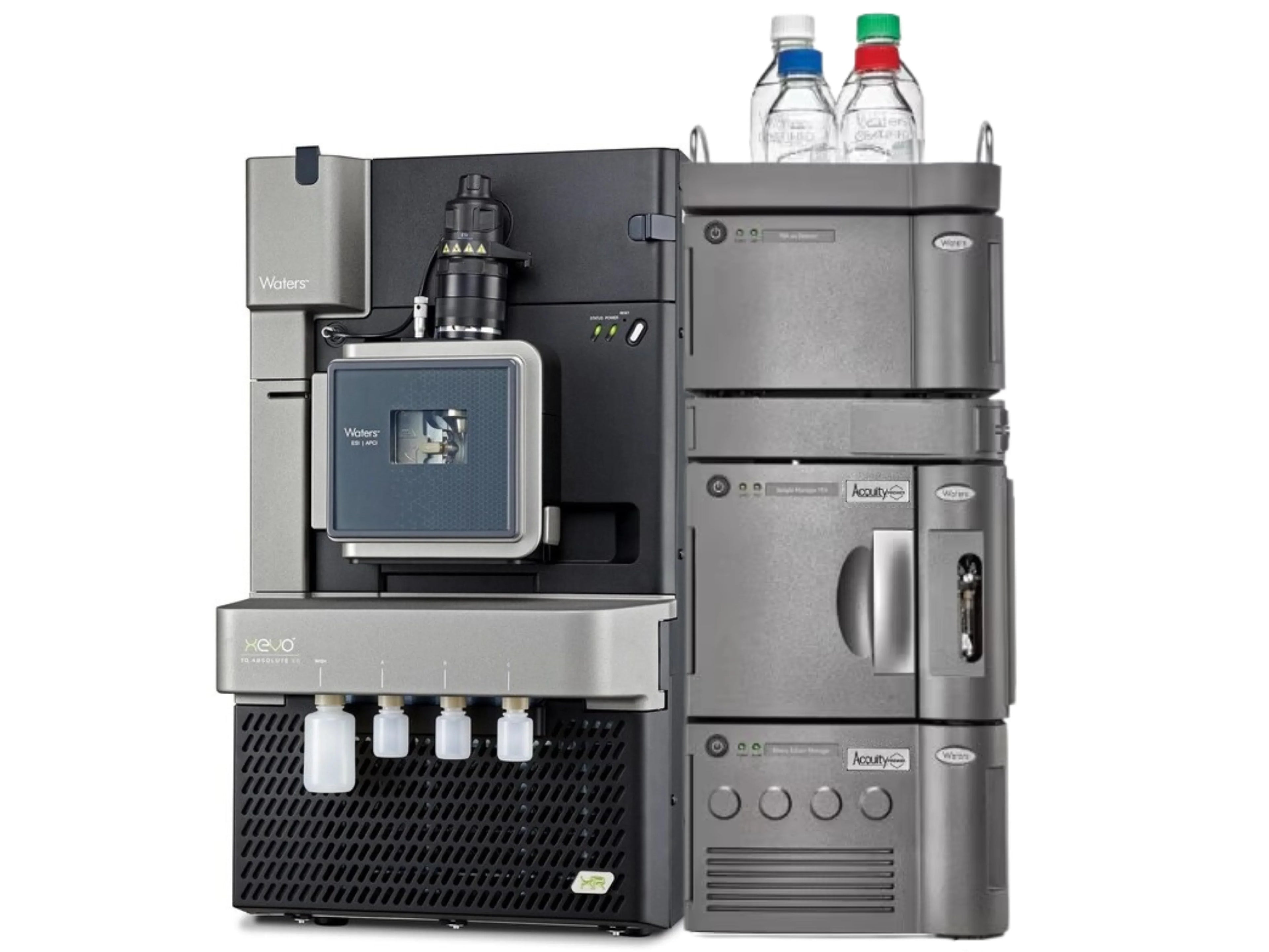 Waters Xevo TQ Absolute Triple Quadrupole LC-MS/MS with ACQUITY Premier UPLC advanced ultra-sensitive quantitative mass spectrometry system for pharmaceutical, bioanalytical, food safety, environmental, and forensic applications